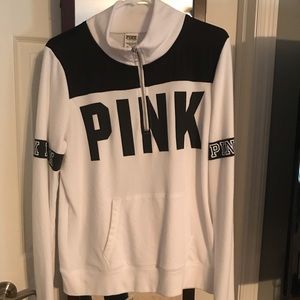 PINK half zip sweatshirt